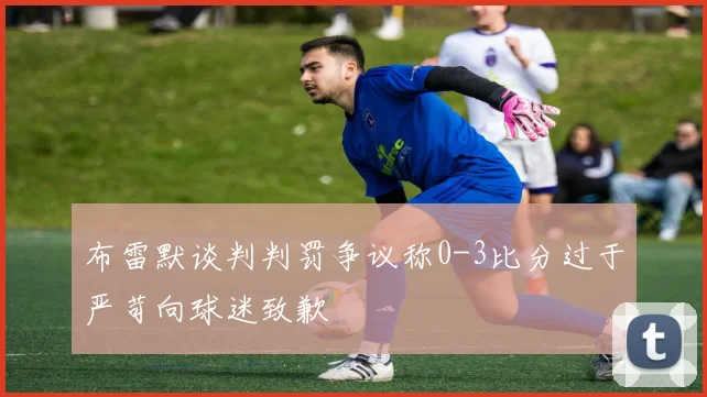 布雷默谈判判罚争议称0-3比分过于严苛向球迷致歉